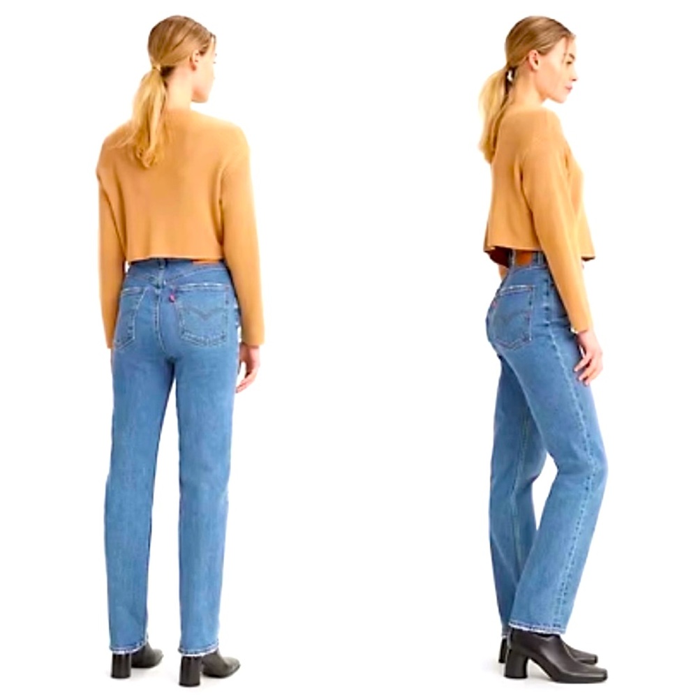 NWT Levi’s 70s High Rise Slim Straight Premium Sonoma Case Medium Wash Jeans 24